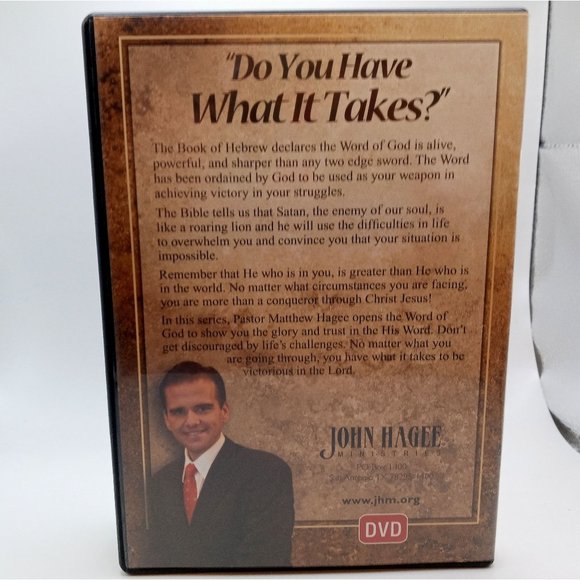 Do You Have What It Takes DVD Set Christian Gospel John Matthew Hagee Ministries - Picture 2 of 3